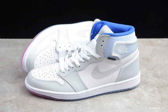 Retro Zoom High  CK6637-104 Air Jordan Blue CK6637-104 1 White Racer 0407